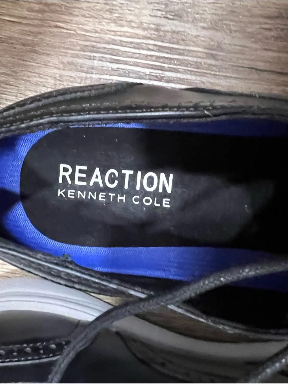 Kenneth Cole Black Wingtip Derby with White Sole